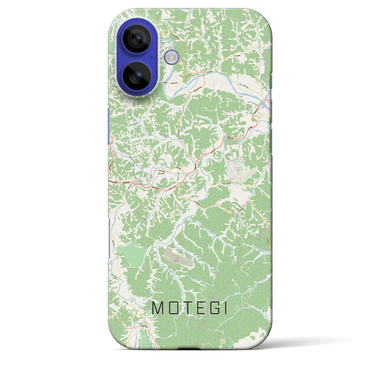 【茂木(栃木県)】地図柄iPhoneケース(バックカバータイプ)ナチュラル・iPhone 16 Pro Max 用