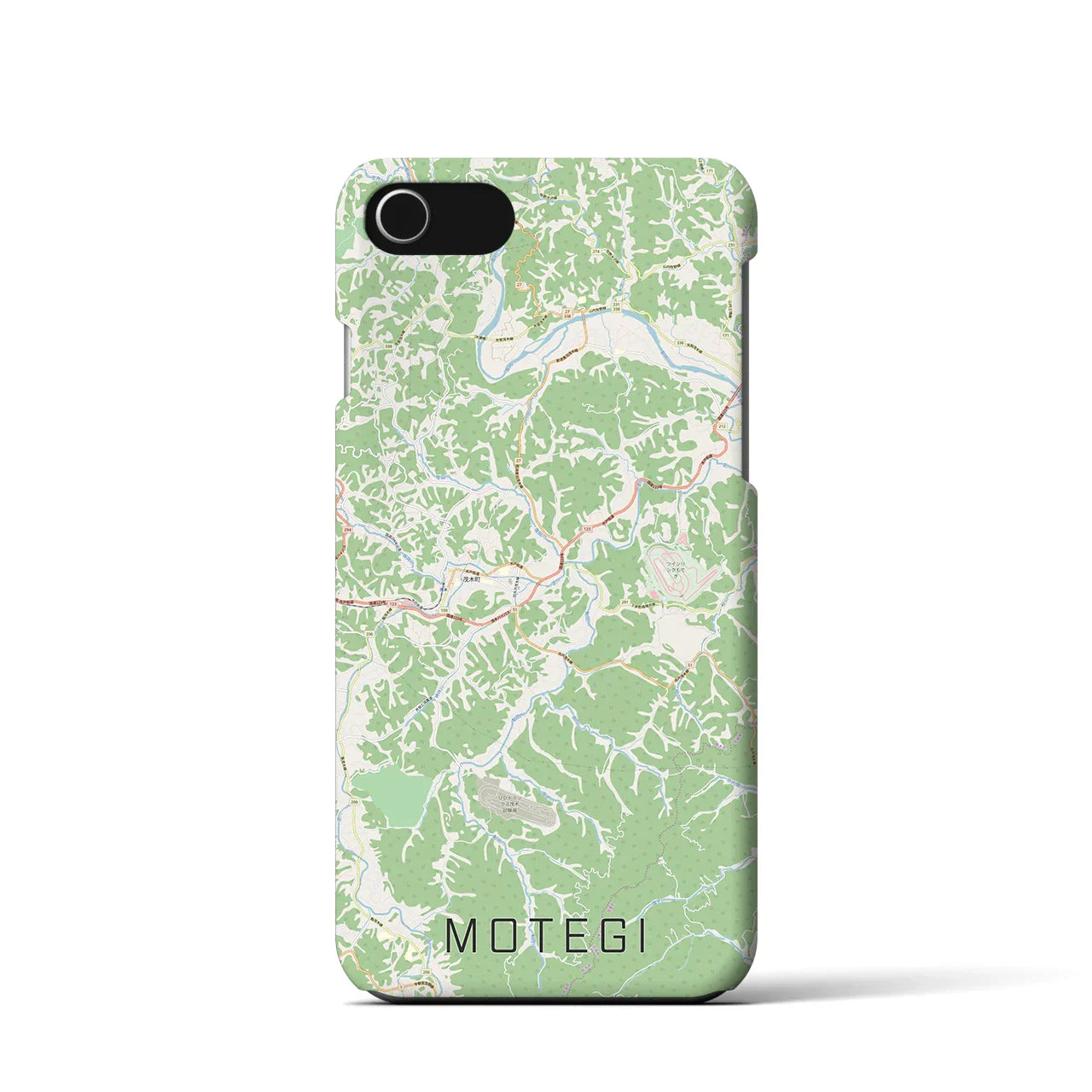 【茂木(栃木県)】地図柄iPhoneケース(バックカバータイプ)