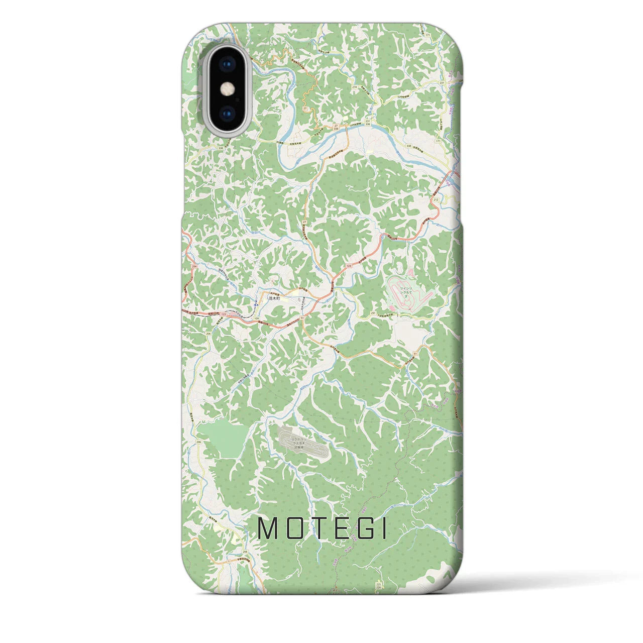 【茂木(栃木県)】地図柄iPhoneケース(バックカバータイプ)
