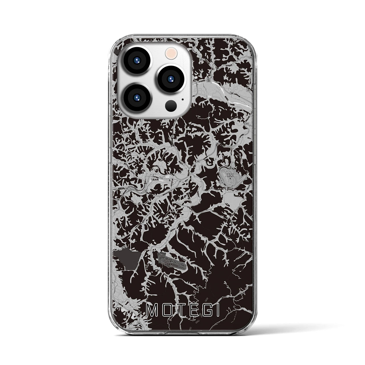 【茂木(栃木県)】地図柄iPhoneケース(クリアタイプ)