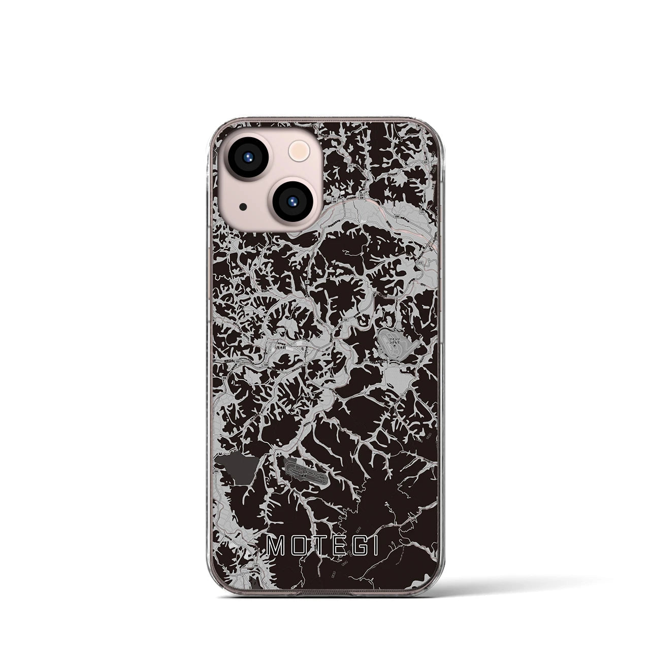 【茂木(栃木県)】地図柄iPhoneケース(クリアタイプ)