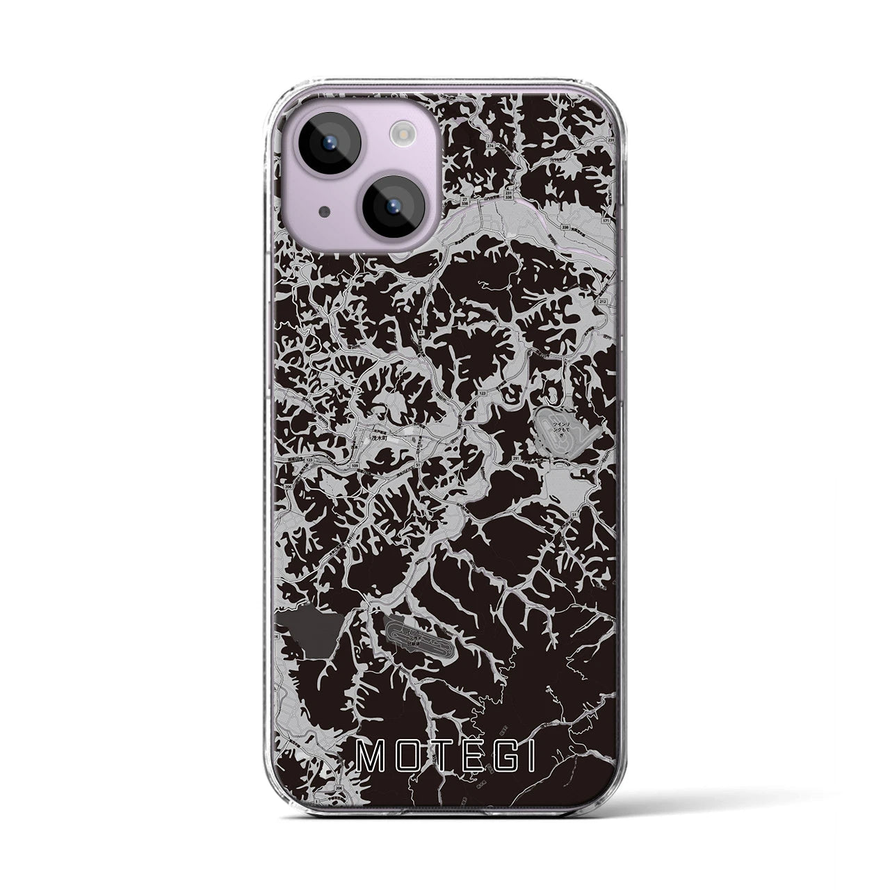 【茂木(栃木県)】地図柄iPhoneケース(クリアタイプ)