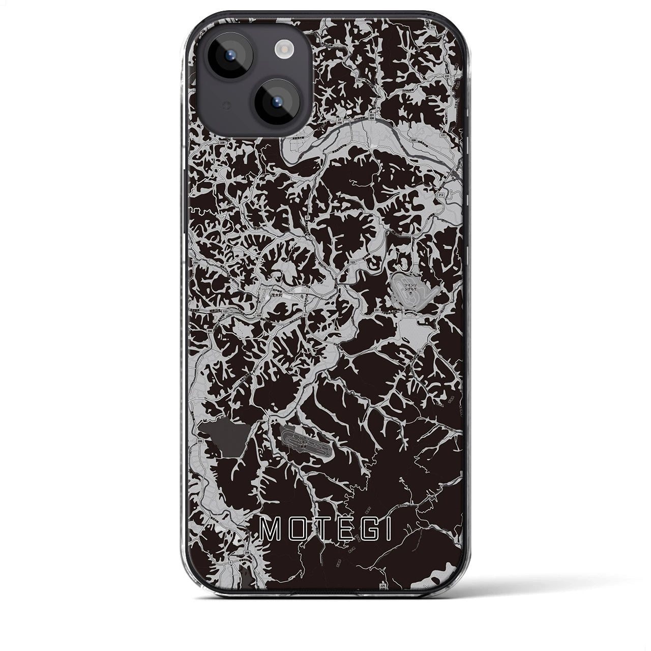 【茂木(栃木県)】地図柄iPhoneケース(クリアタイプ)