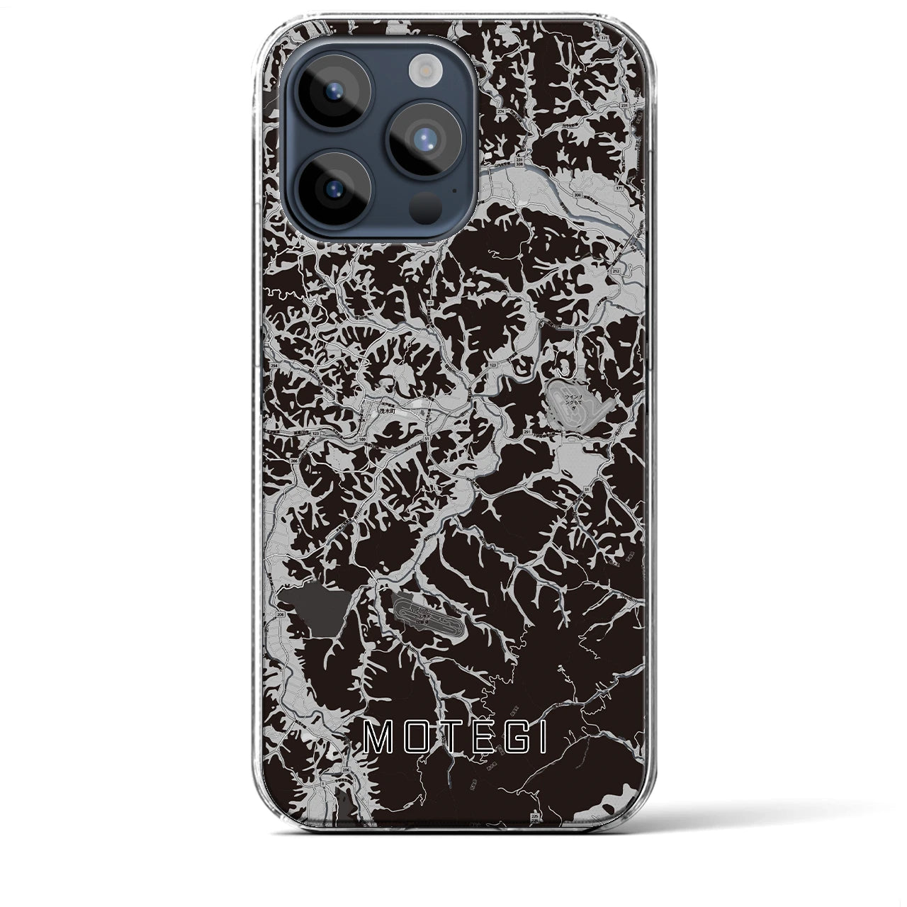 【茂木(栃木県)】地図柄iPhoneケース(クリアタイプ)