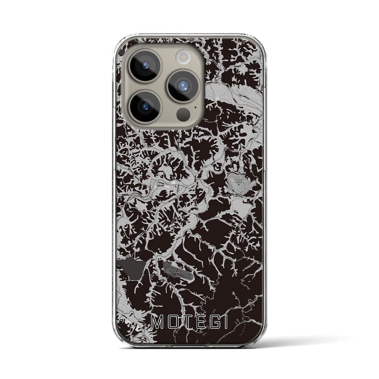 【茂木(栃木県)】地図柄iPhoneケース(クリアタイプ)