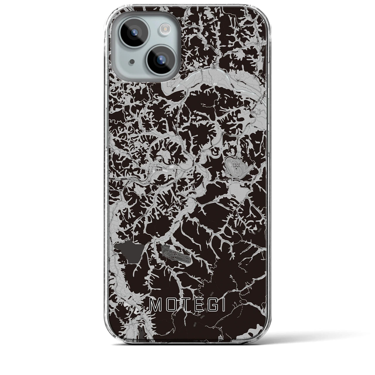 【茂木(栃木県)】地図柄iPhoneケース(クリアタイプ)