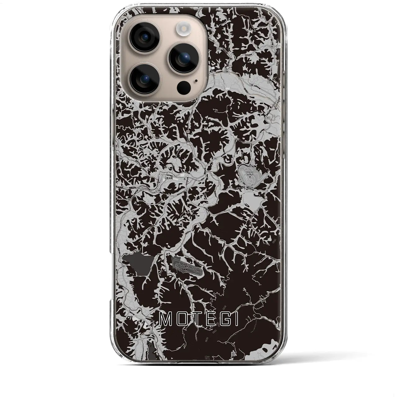 【茂木(栃木県)】地図柄iPhoneケース(クリアタイプ)