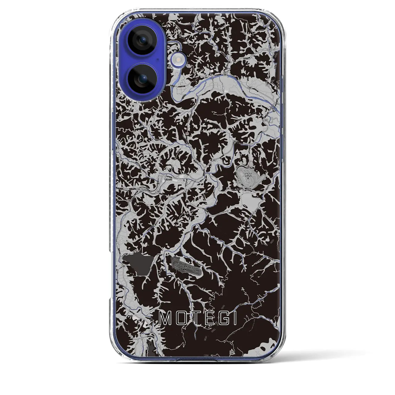 【茂木(栃木県)】地図柄iPhoneケース(クリアタイプ)