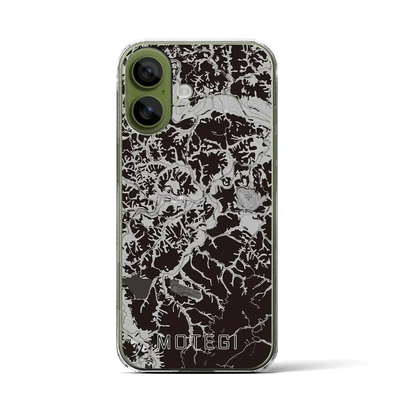 【茂木(栃木県)】地図柄iPhoneケース(クリアタイプ)