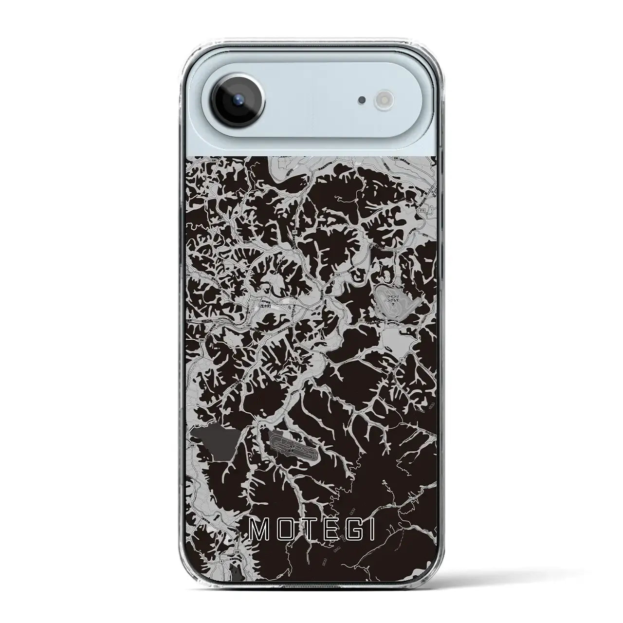 【茂木(栃木県)】地図柄iPhoneケース(クリアタイプ)