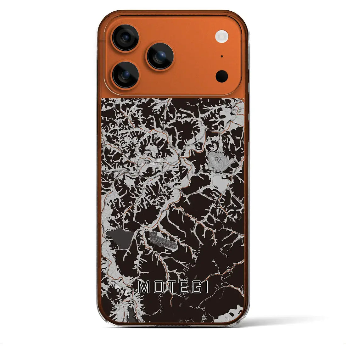 【茂木(栃木県)】地図柄iPhoneケース(クリアタイプ)