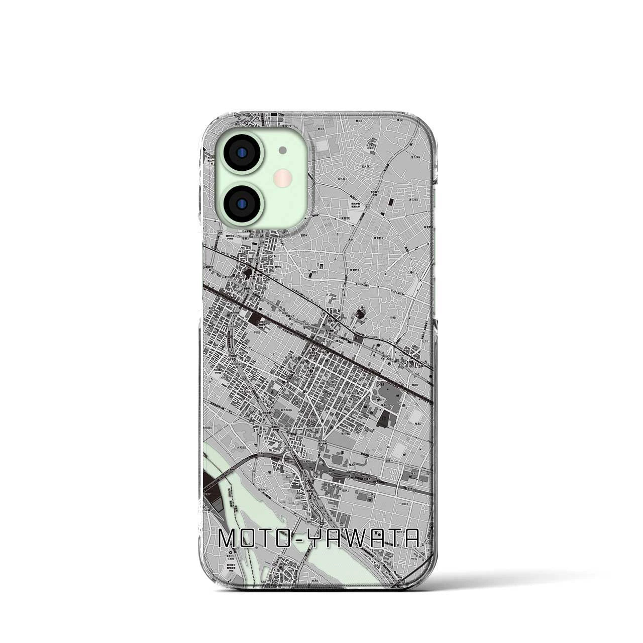 【本八幡(千葉県)】地図柄iPhoneケース(クリアタイプ)