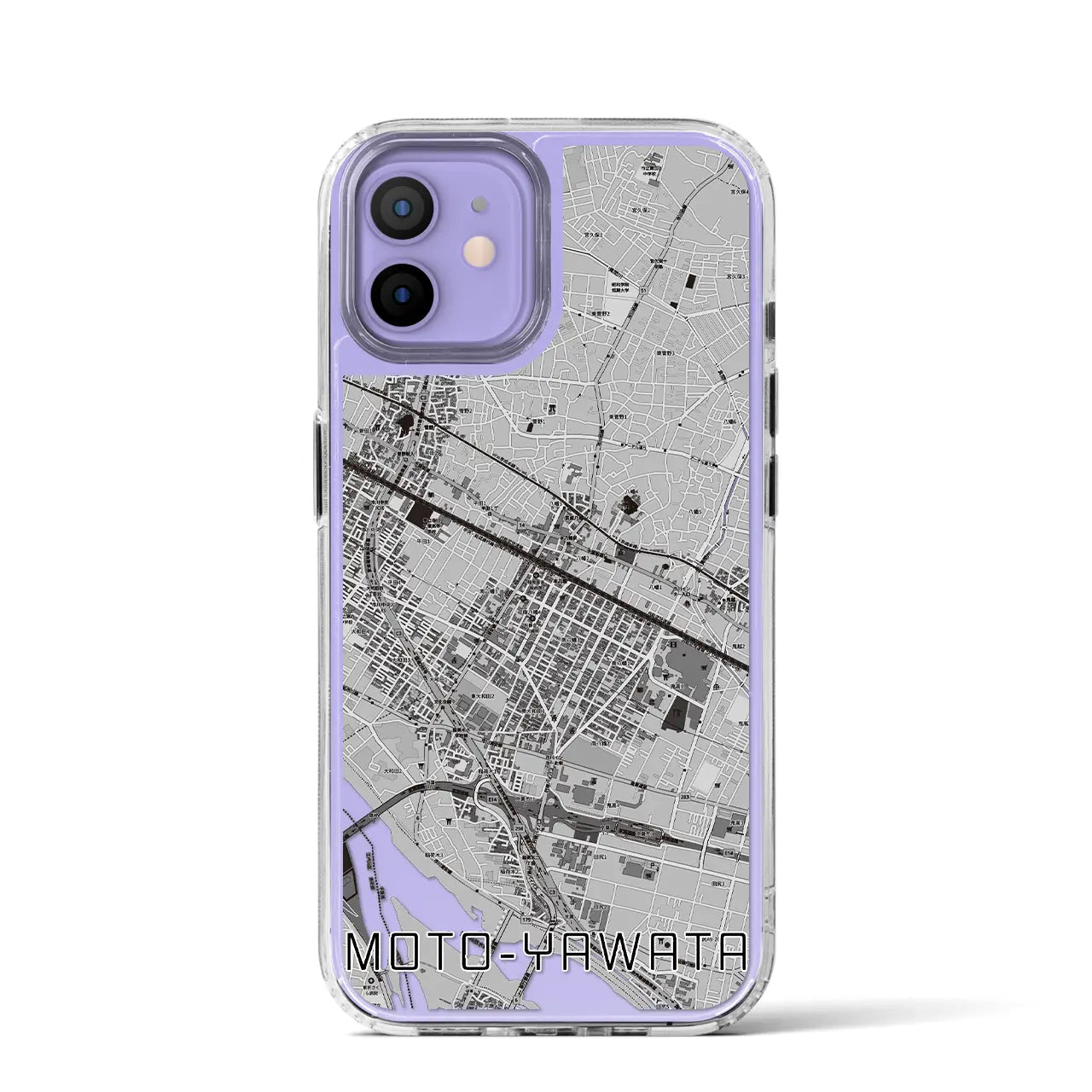 【本八幡(千葉県)】地図柄iPhoneケース(MagSafeタイプ)