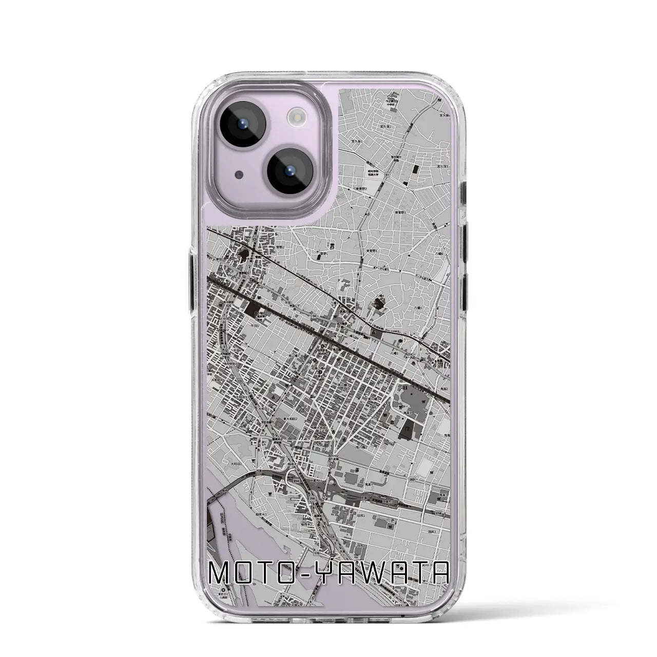 【本八幡(千葉県)】地図柄iPhoneケース(MagSafeタイプ)