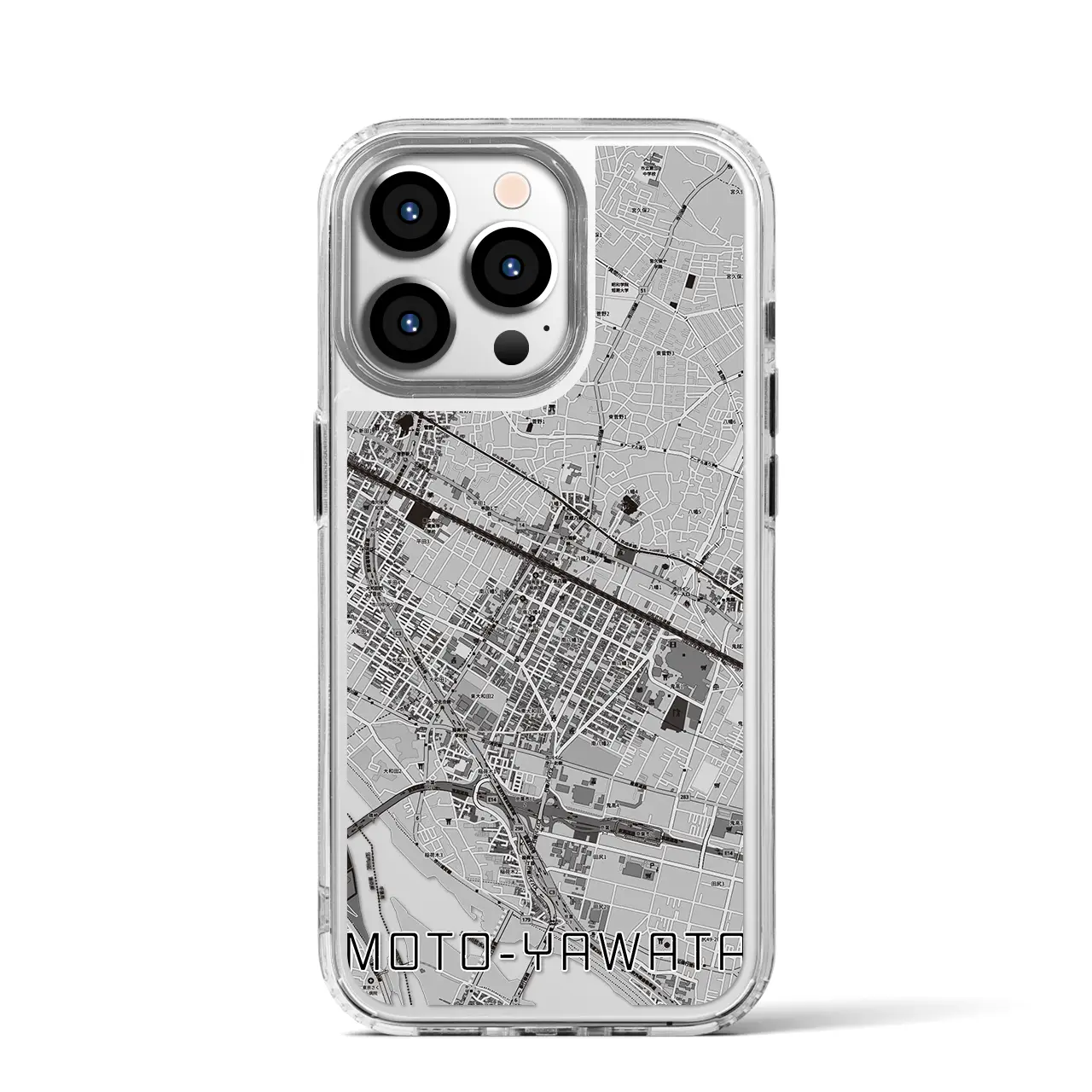 【本八幡(千葉県)】地図柄iPhoneケース(MagSafeタイプ)