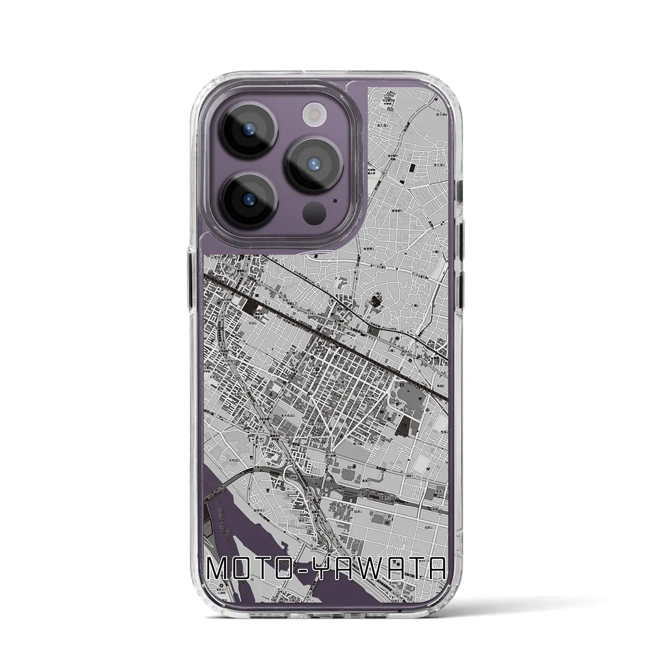 【本八幡(千葉県)】地図柄iPhoneケース(MagSafeタイプ)