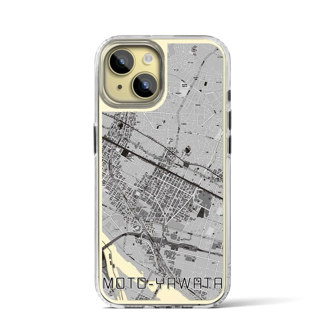 【本八幡(千葉県)】地図柄iPhoneケース(MagSafeタイプ)