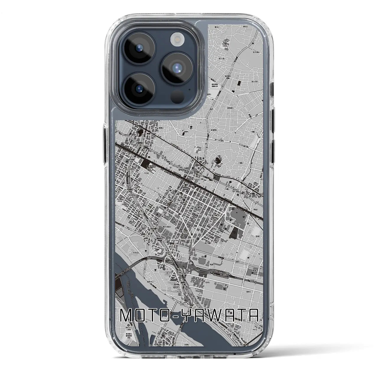 【本八幡(千葉県)】地図柄iPhoneケース(MagSafeタイプ)