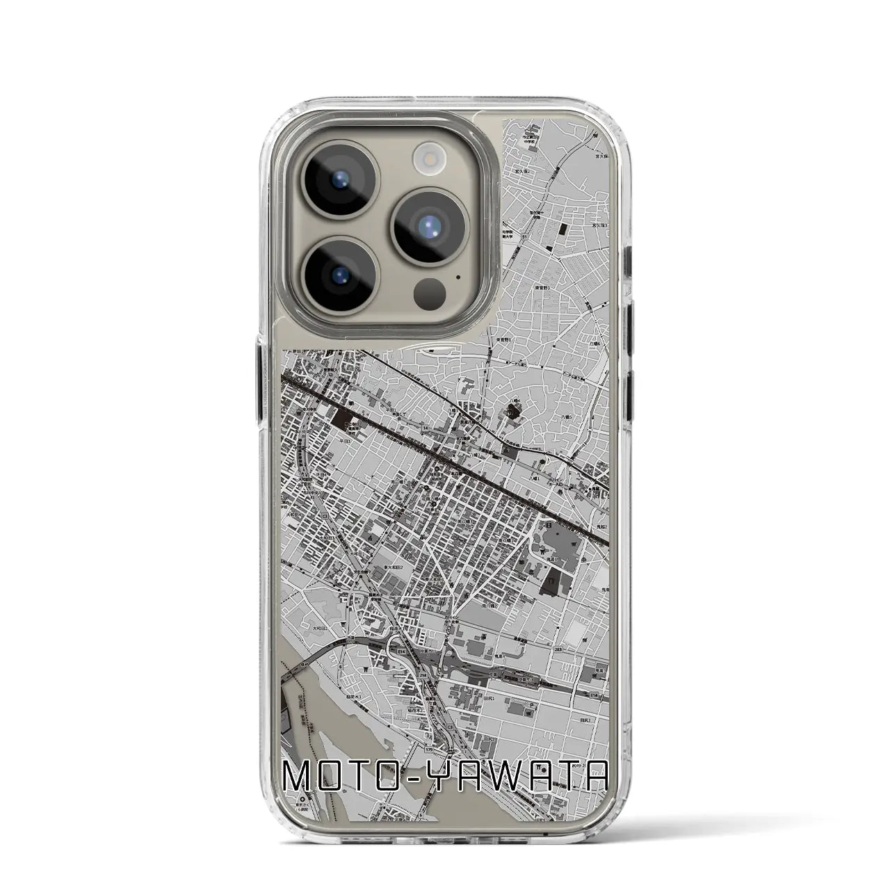 【本八幡(千葉県)】地図柄iPhoneケース(MagSafeタイプ)