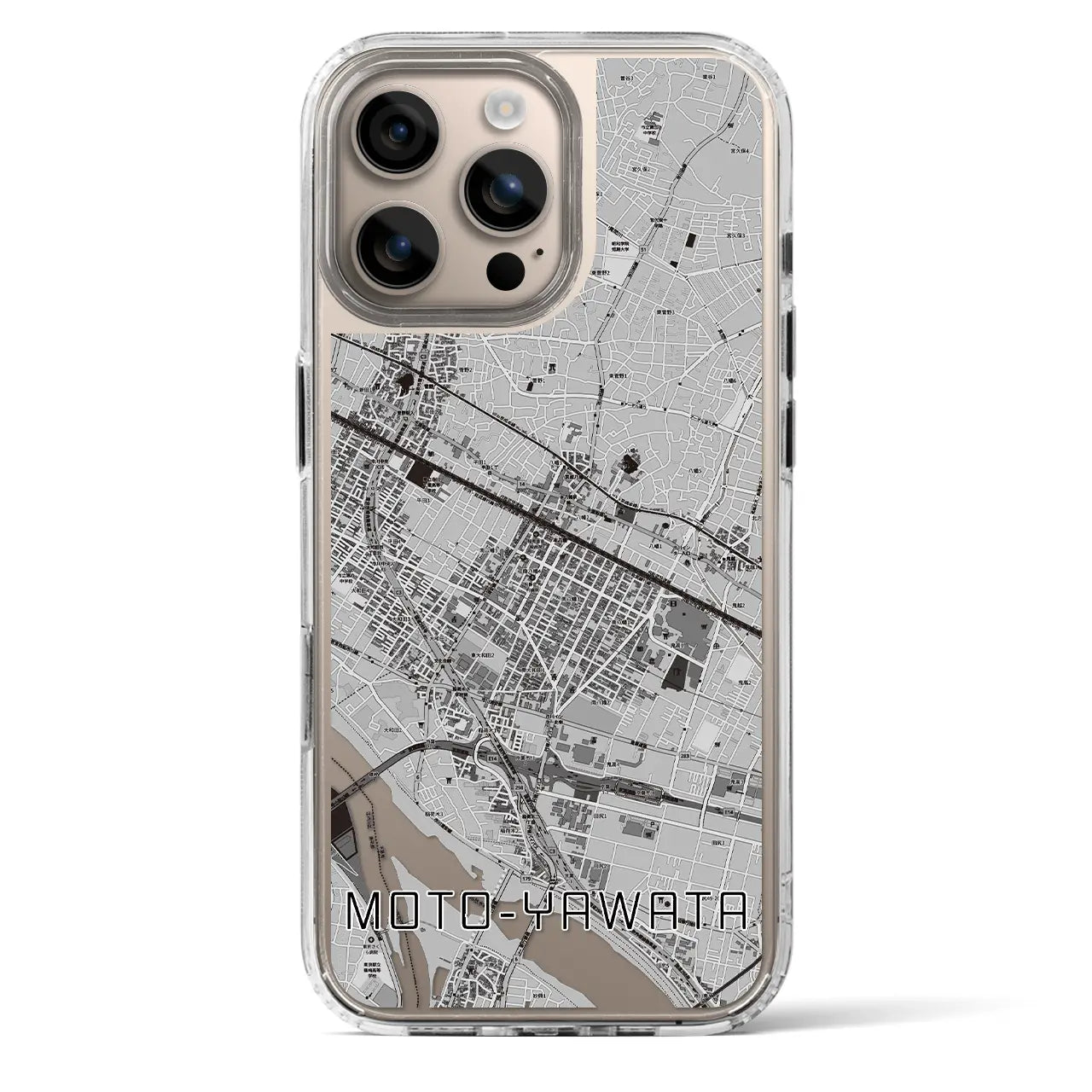 【本八幡(千葉県)】地図柄iPhoneケース(MagSafeタイプ)