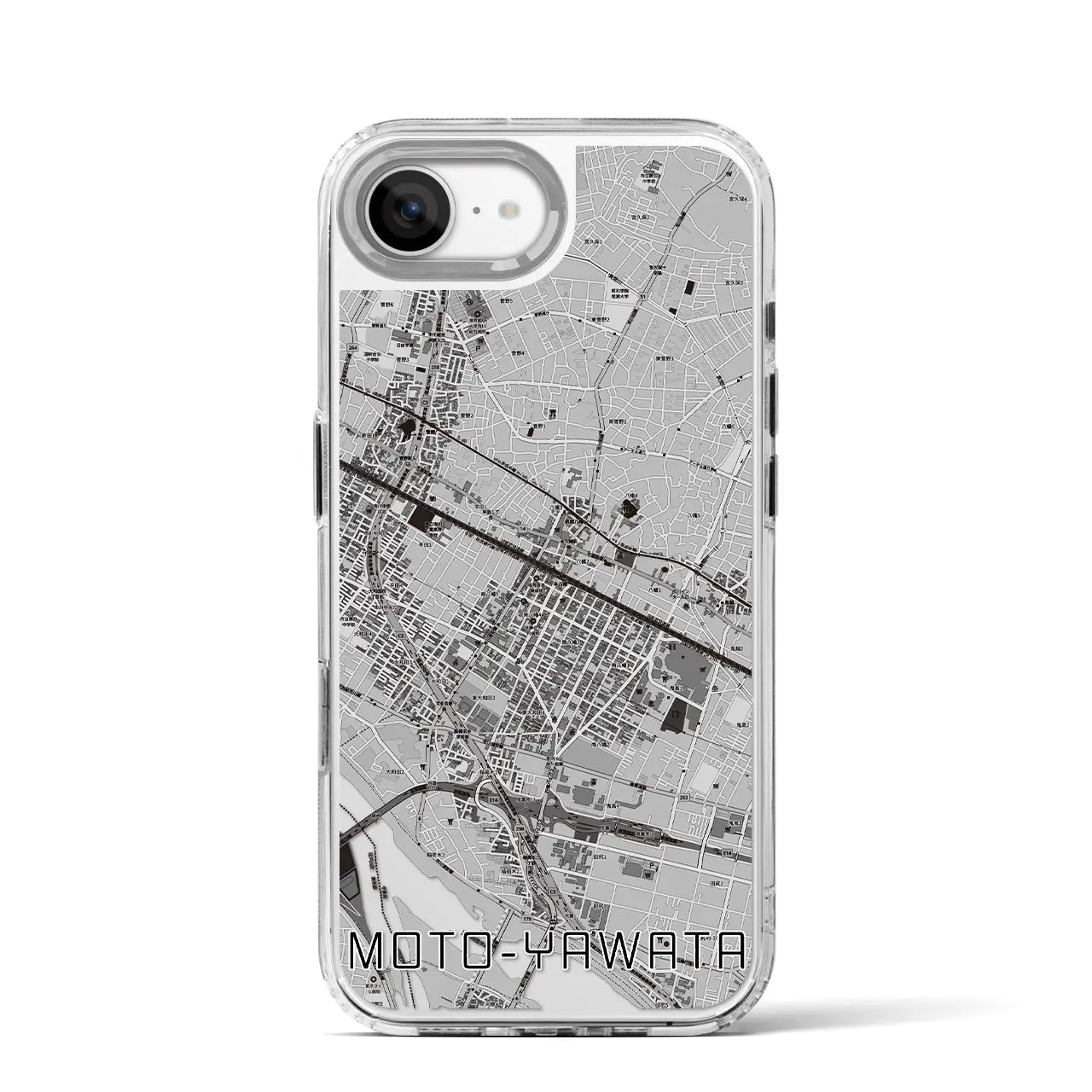 【本八幡(千葉県)】地図柄iPhoneケース(MagSafeタイプ)