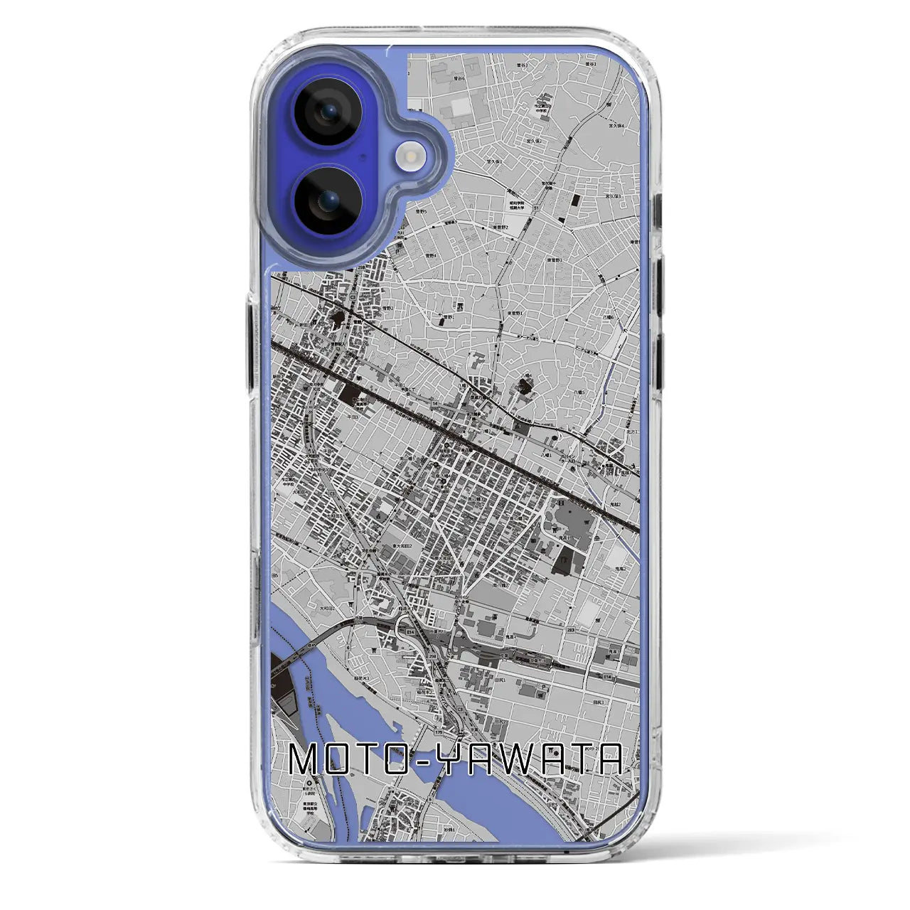 【本八幡(千葉県)】地図柄iPhoneケース(MagSafeタイプ)