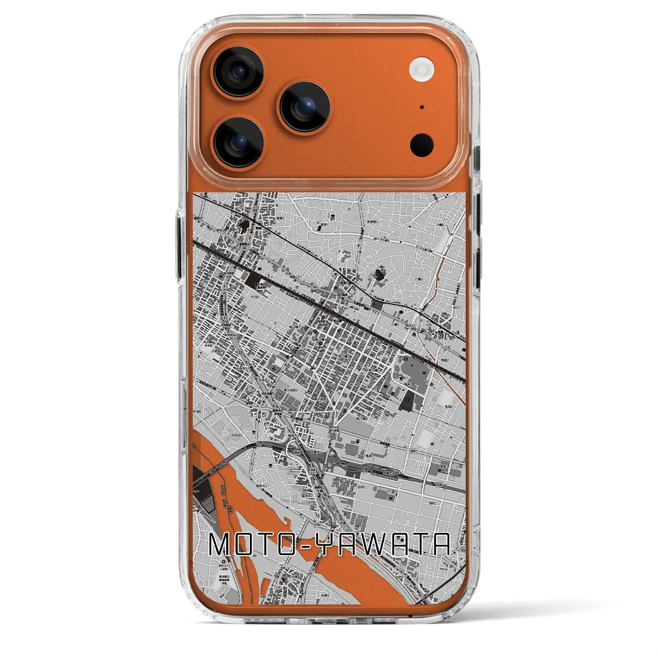 【本八幡(千葉県)】地図柄iPhoneケース(MagSafeタイプ)