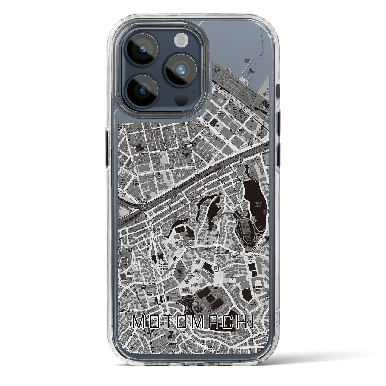 【元町(神奈川県)】地図柄iPhoneケース(MagSafeタイプ)