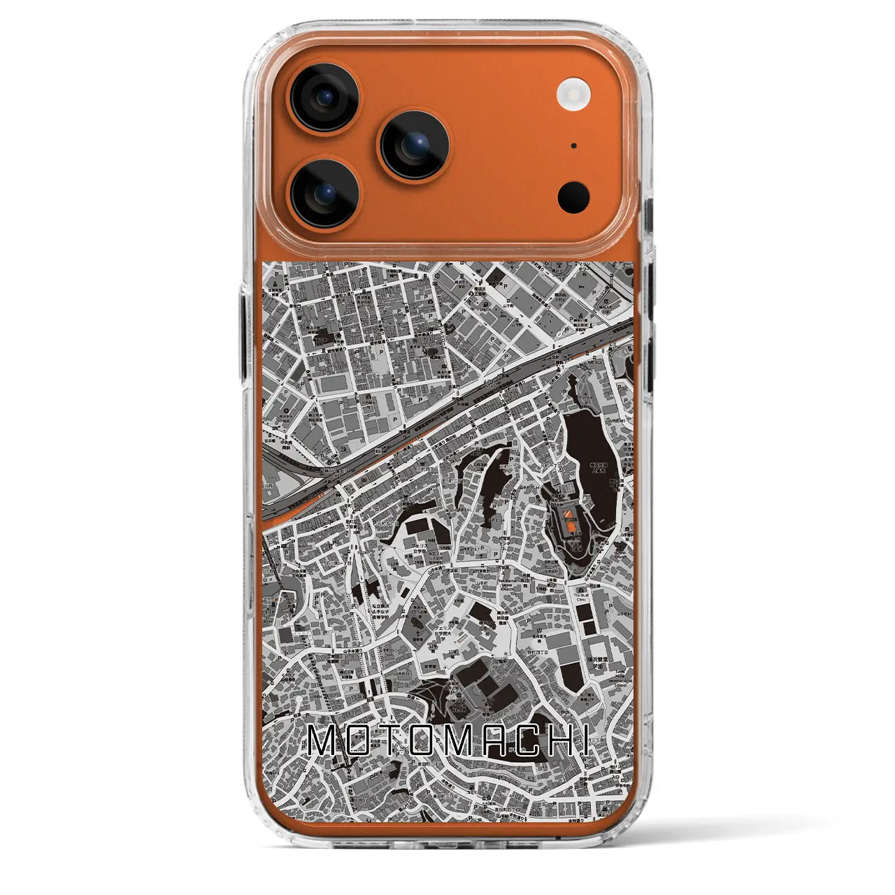 【元町(神奈川県)】地図柄iPhoneケース(MagSafeタイプ)