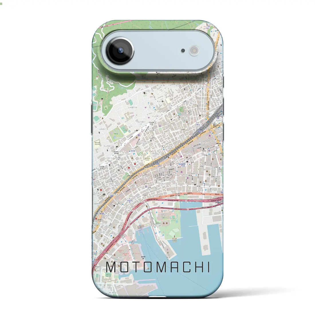 【元町(兵庫県)】地図柄iPhoneケース(バックカバータイプ)ナチュラル・iPhone 17 Pro Max 用