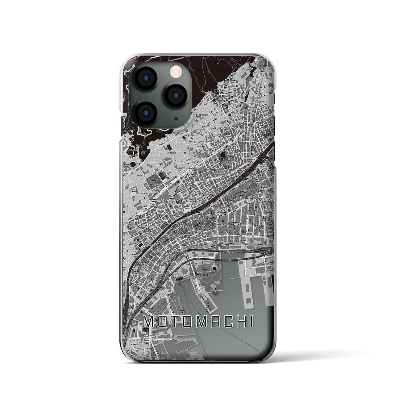 【元町(兵庫県)】地図柄iPhoneケース(クリアタイプ)