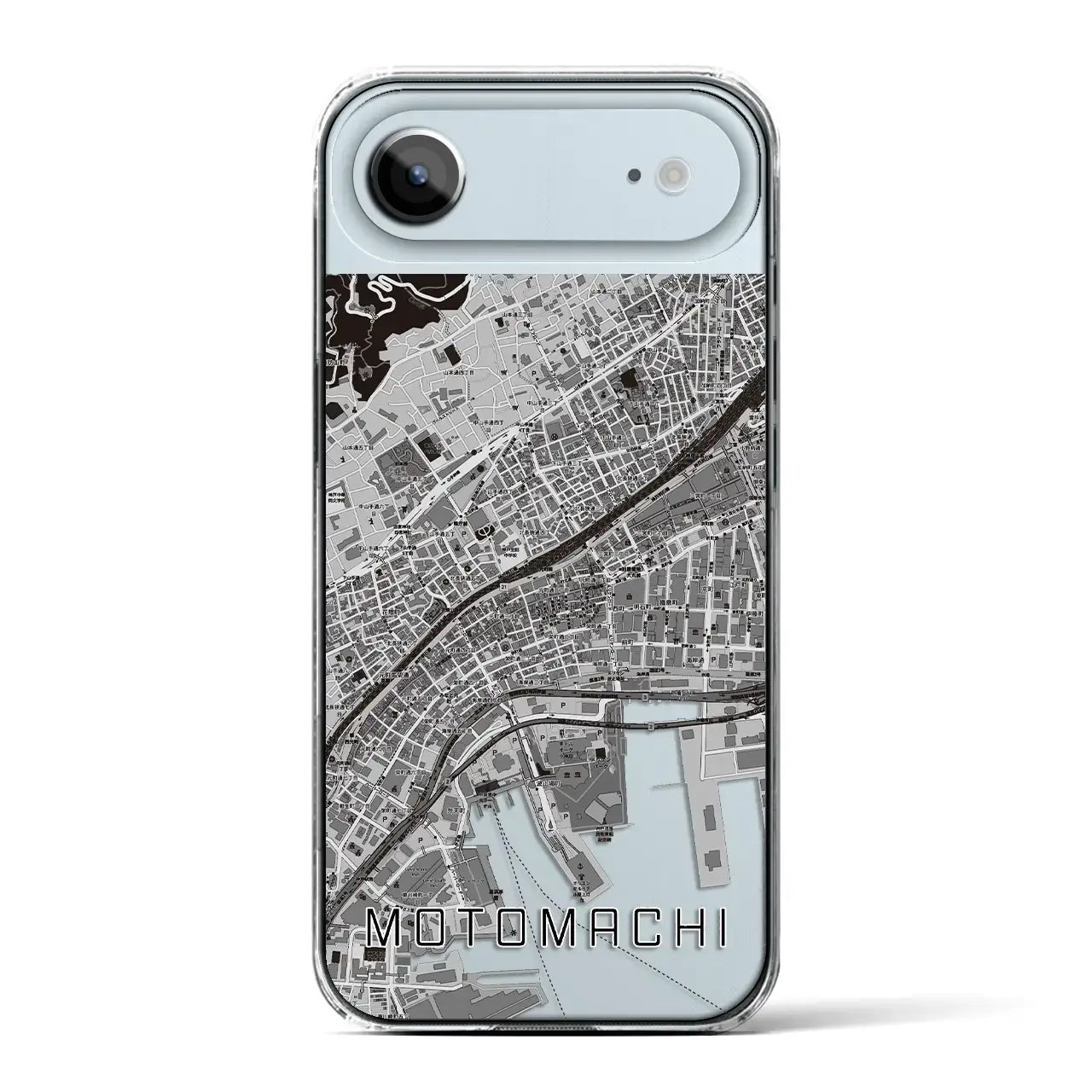 【元町(兵庫県)】地図柄iPhoneケース(クリアタイプ)