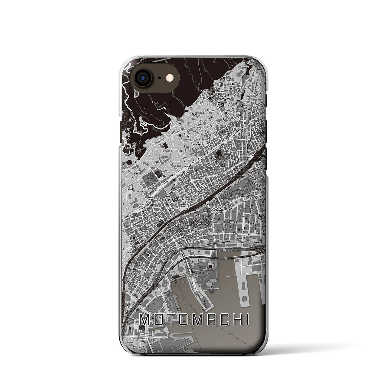 【元町(兵庫県)】地図柄iPhoneケース(クリアタイプ)