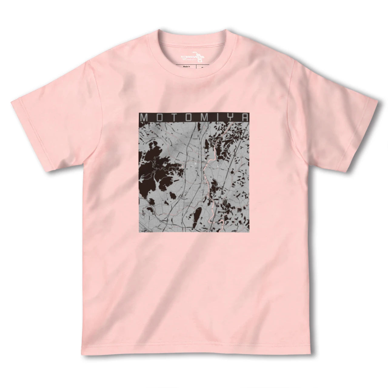 【本宮(福島県)(福島県)】地図柄ヘビーウェイトTシャツ