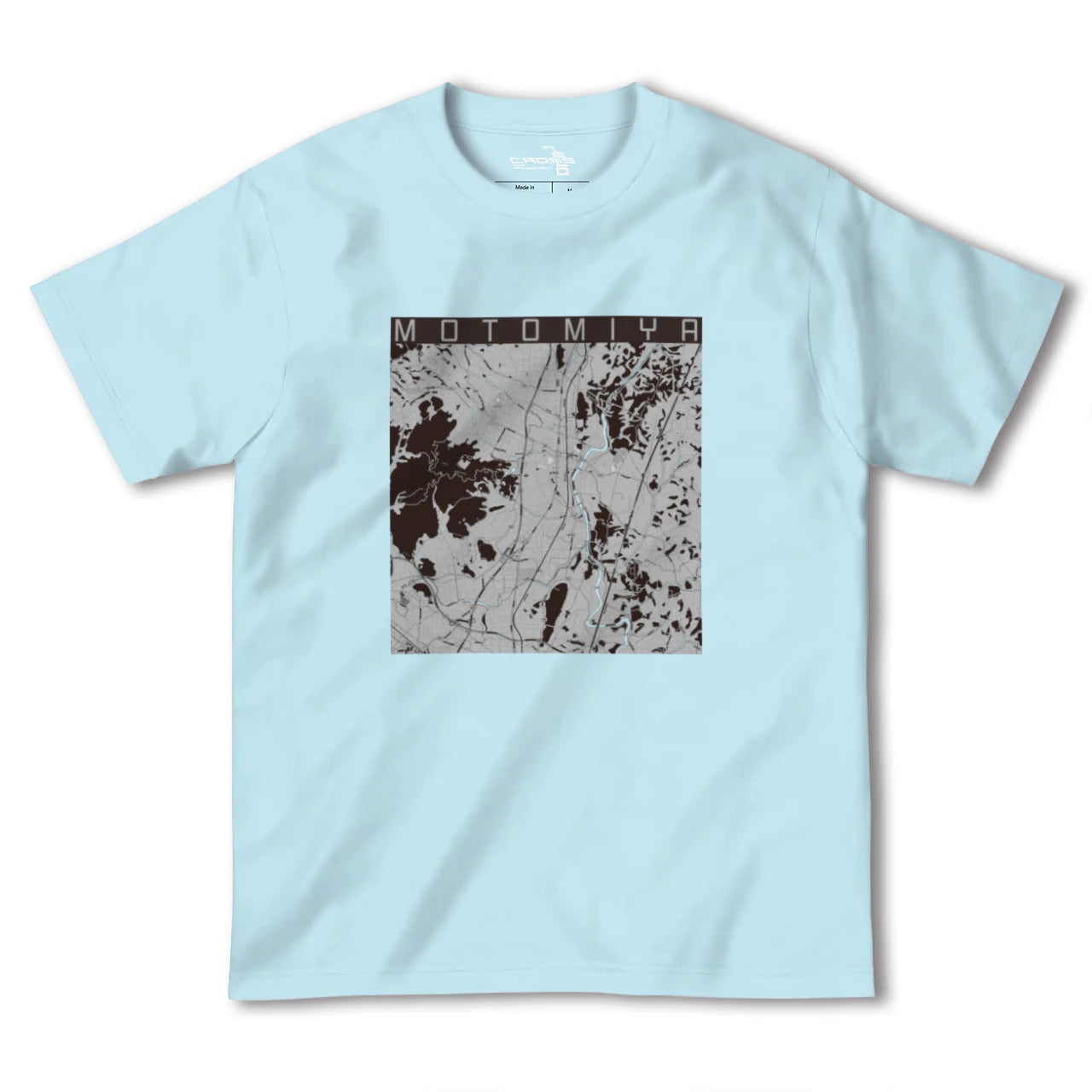 【本宮(福島県)(福島県)】地図柄ヘビーウェイトTシャツ