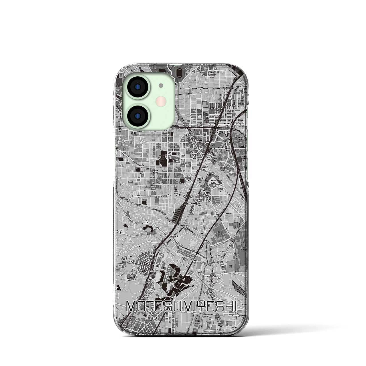 【元住吉(神奈川県)】地図柄iPhoneケース(クリアタイプ)