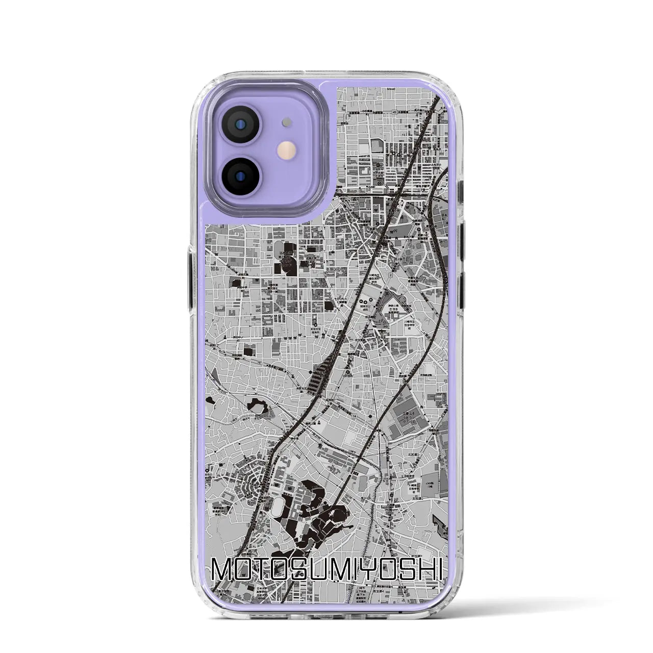 【元住吉(神奈川県)】地図柄iPhoneケース(MagSafeタイプ)