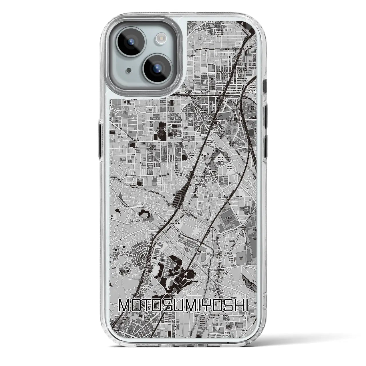【元住吉(神奈川県)】地図柄iPhoneケース(MagSafeタイプ)