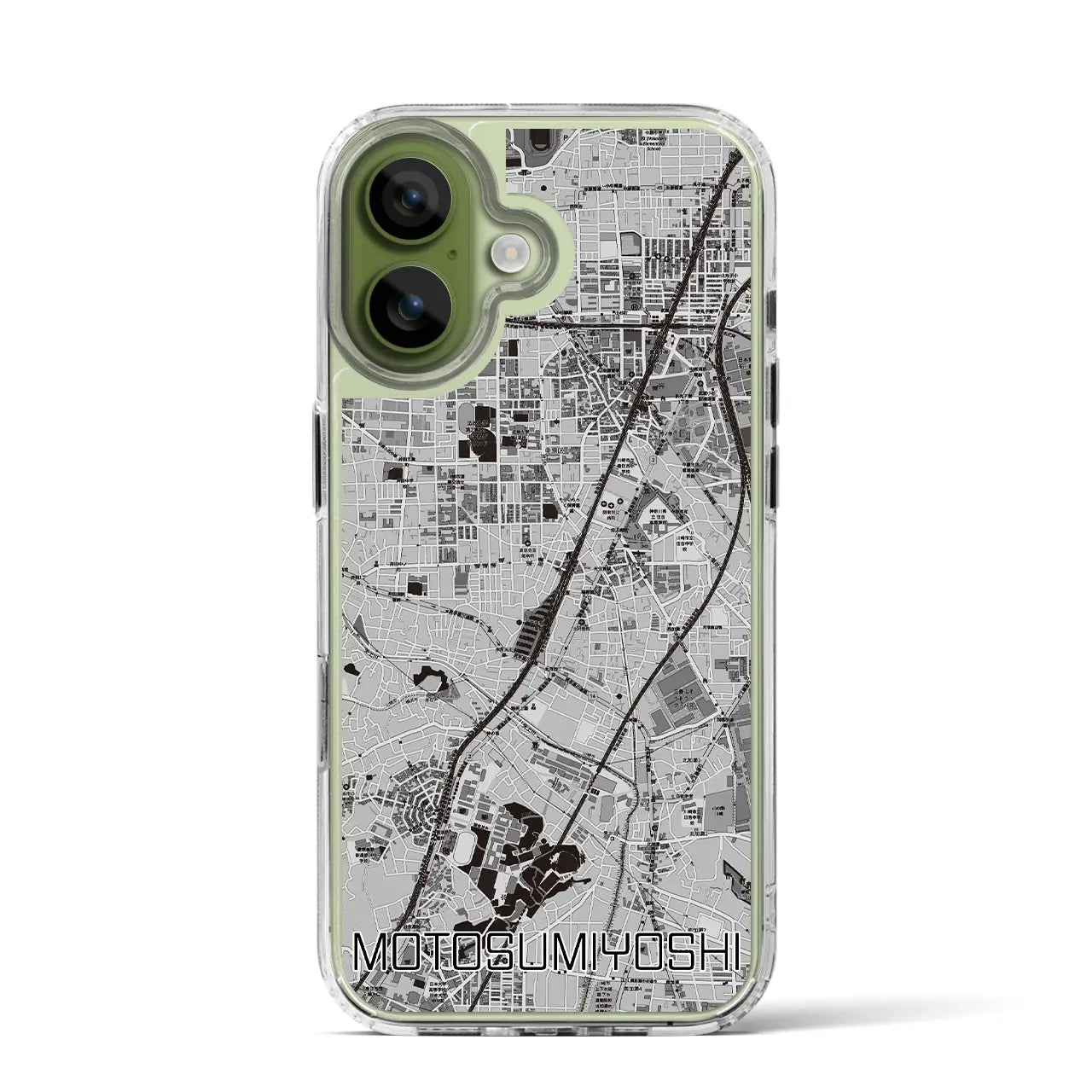 【元住吉(神奈川県)】地図柄iPhoneケース(MagSafeタイプ)