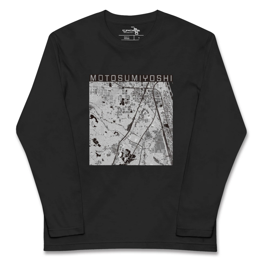 【元住吉(神奈川県)】地図柄ロングスリーブTシャツ