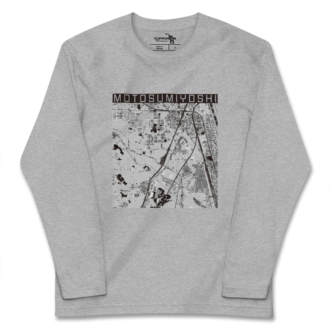 【元住吉(神奈川県)】地図柄ロングスリーブTシャツ