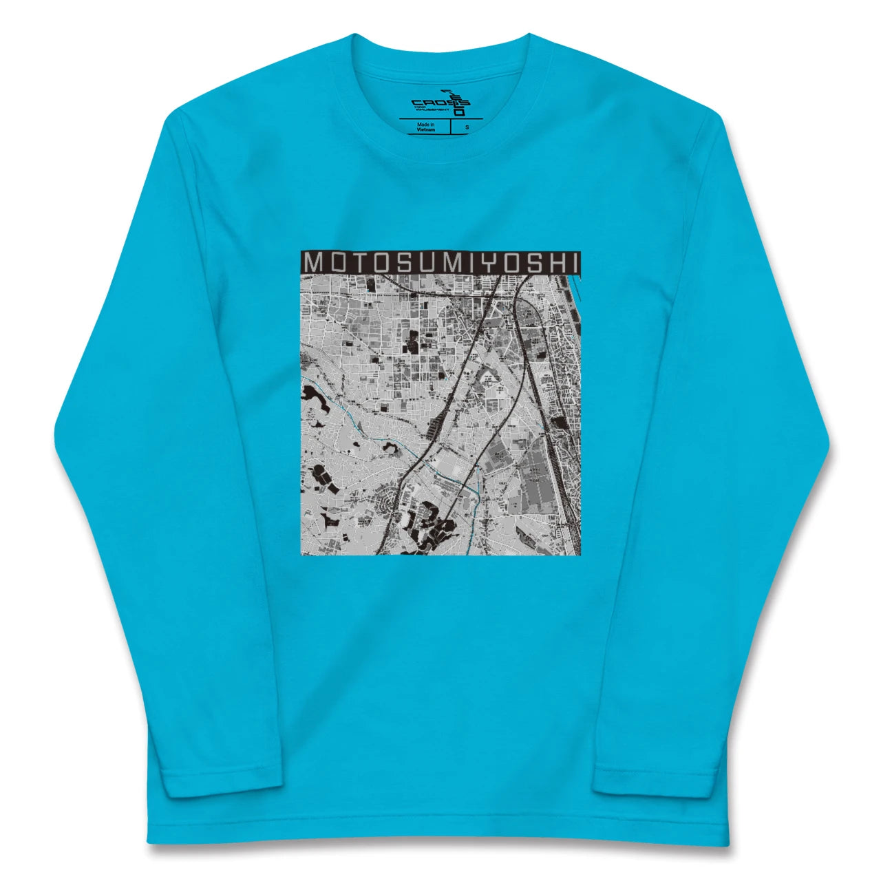 【元住吉(神奈川県)】地図柄ロングスリーブTシャツ