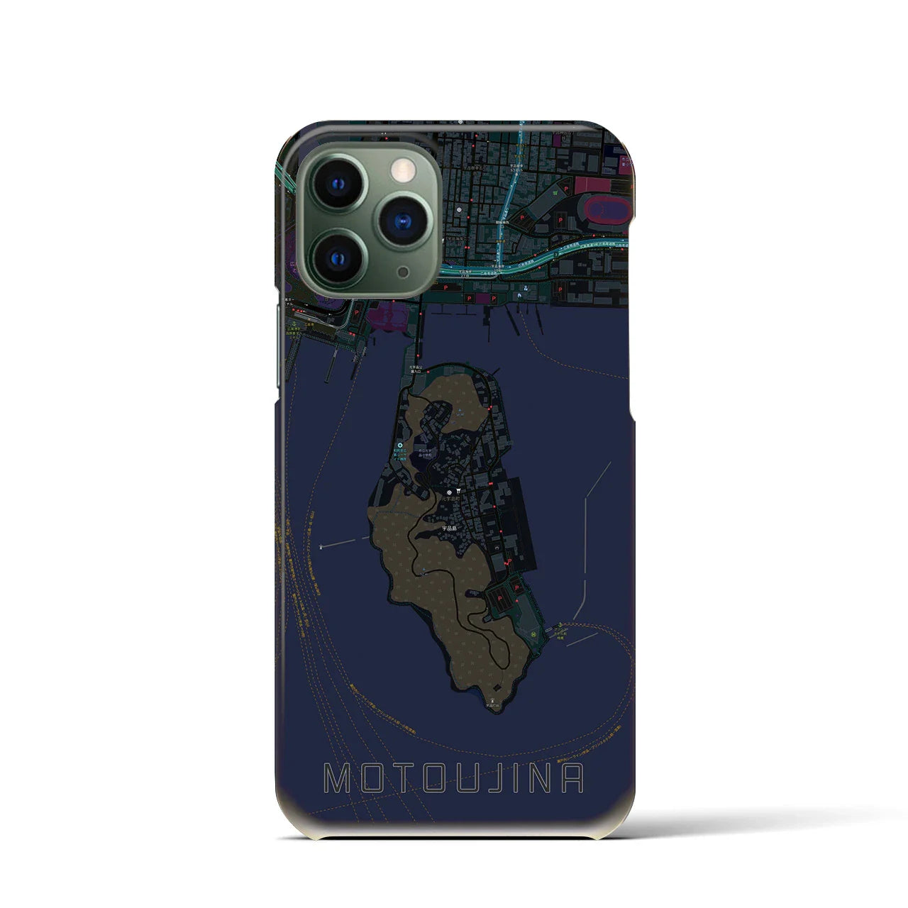 【元宇品(広島県)】地図柄iPhoneケース(バックカバータイプ)
