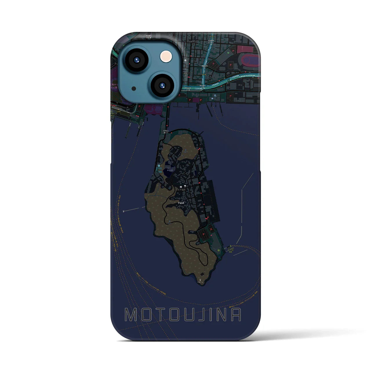 【元宇品(広島県)】地図柄iPhoneケース(バックカバータイプ)