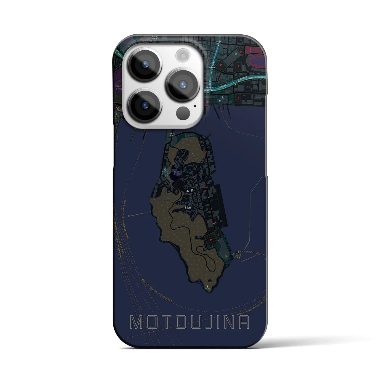 【元宇品(広島県)】地図柄iPhoneケース(バックカバータイプ)