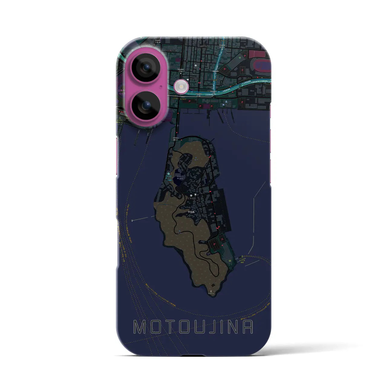 【元宇品(広島県)】地図柄iPhoneケース(バックカバータイプ)