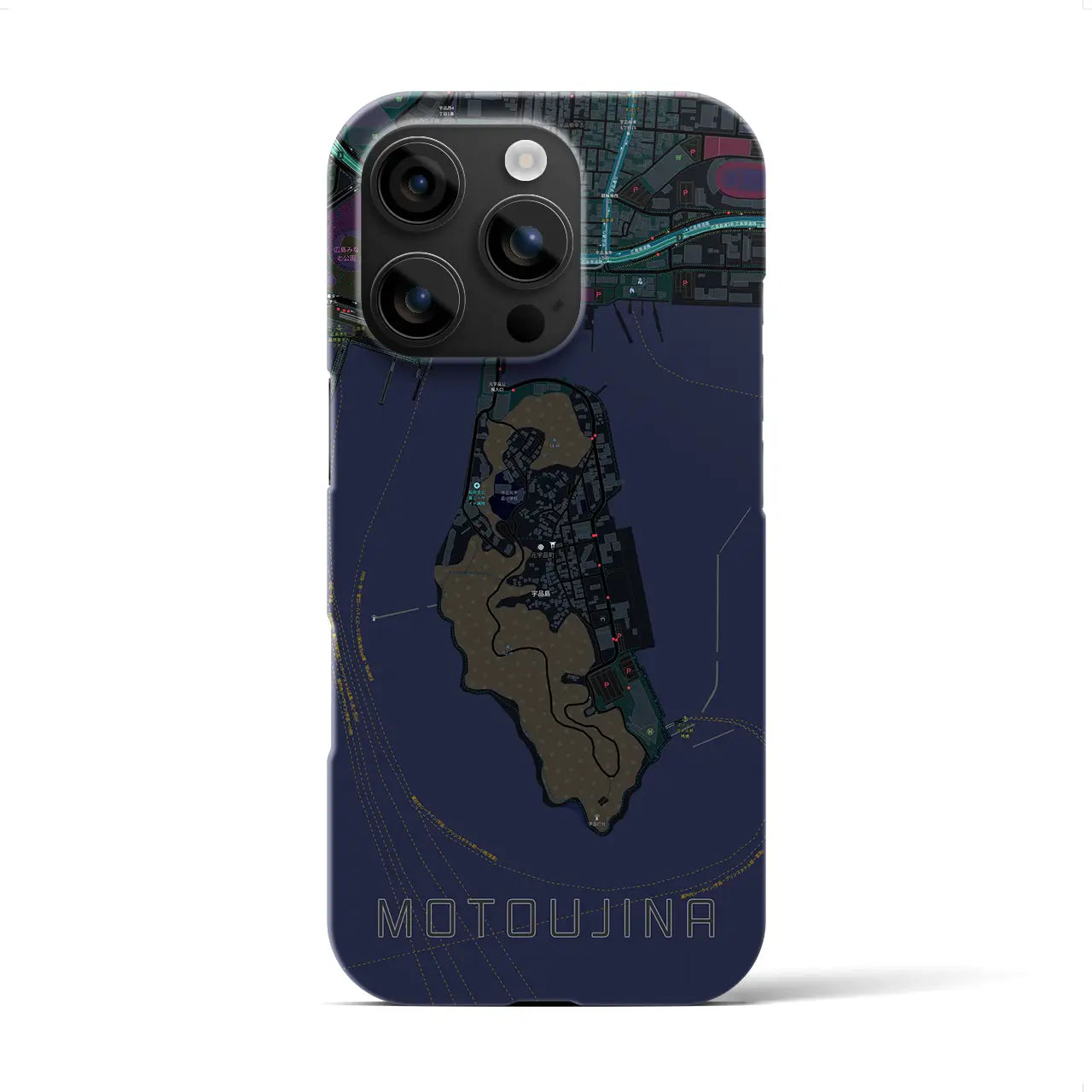 【元宇品(広島県)】地図柄iPhoneケース(バックカバータイプ)