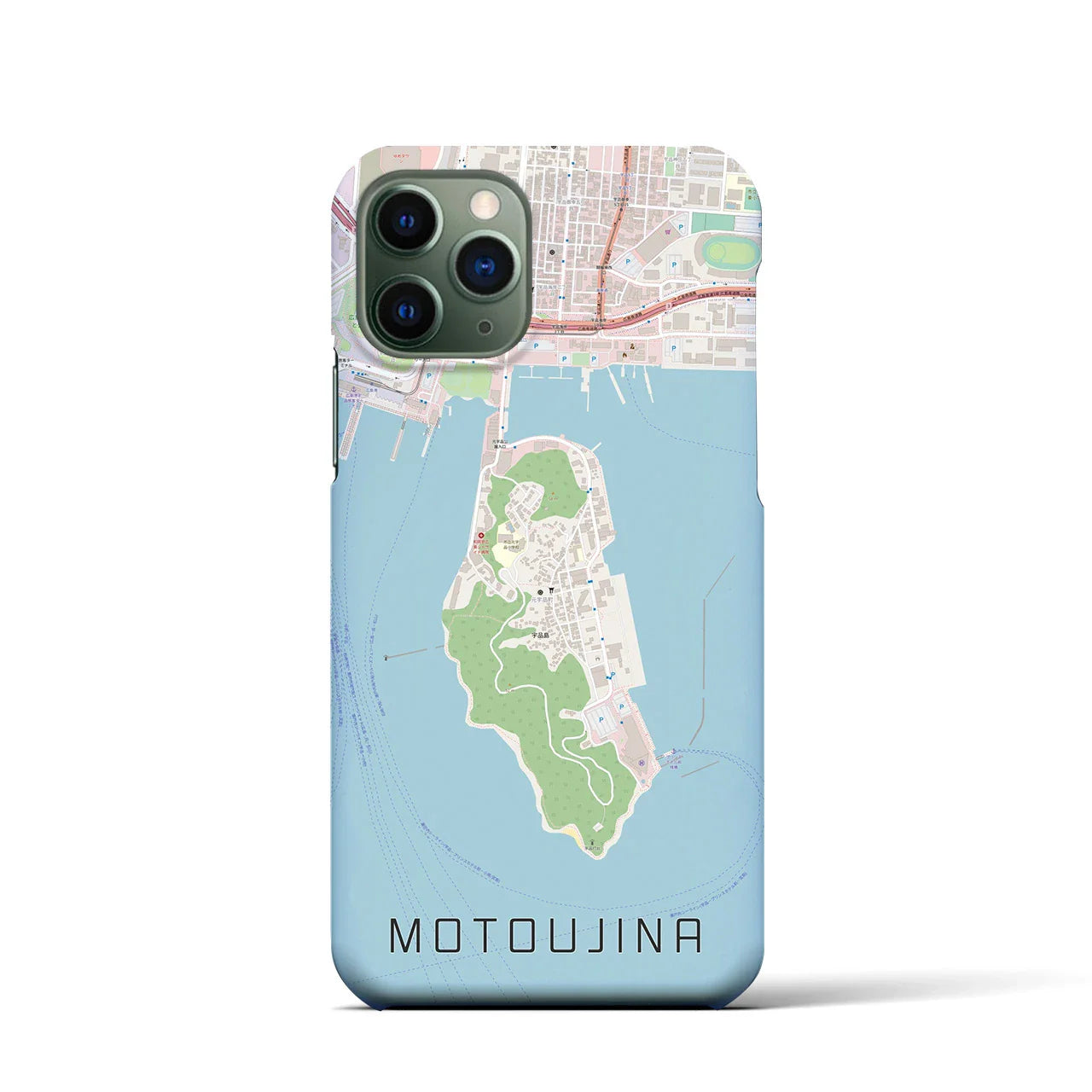 【元宇品(広島県)】地図柄iPhoneケース(バックカバータイプ)
