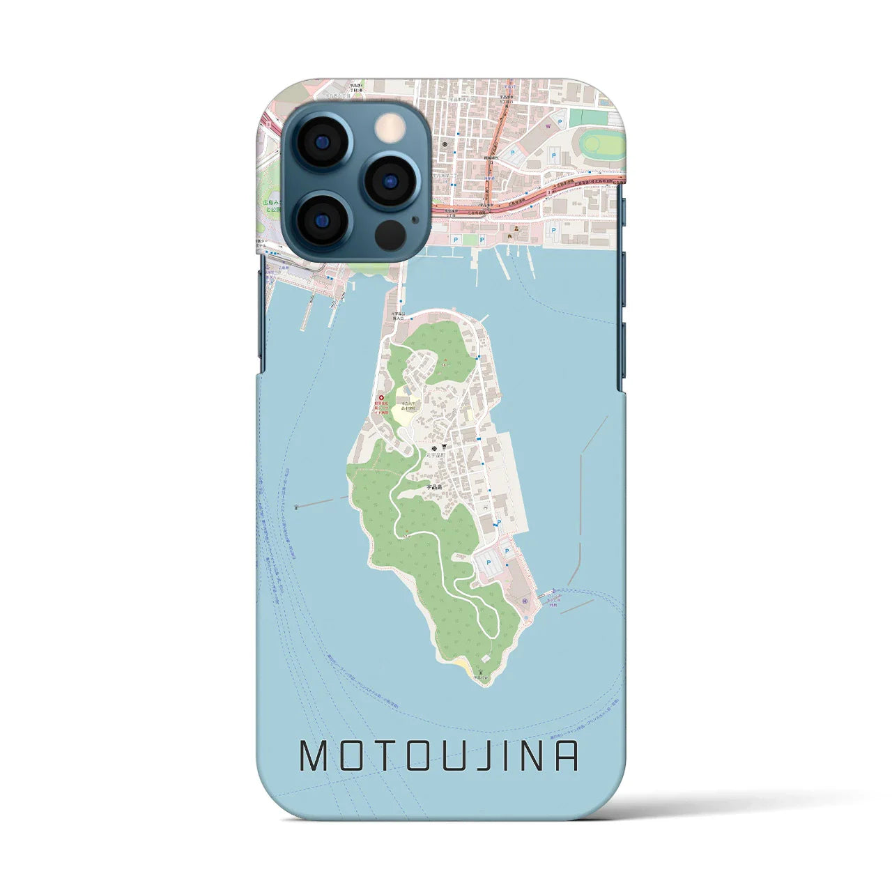 【元宇品(広島県)】地図柄iPhoneケース(バックカバータイプ)
