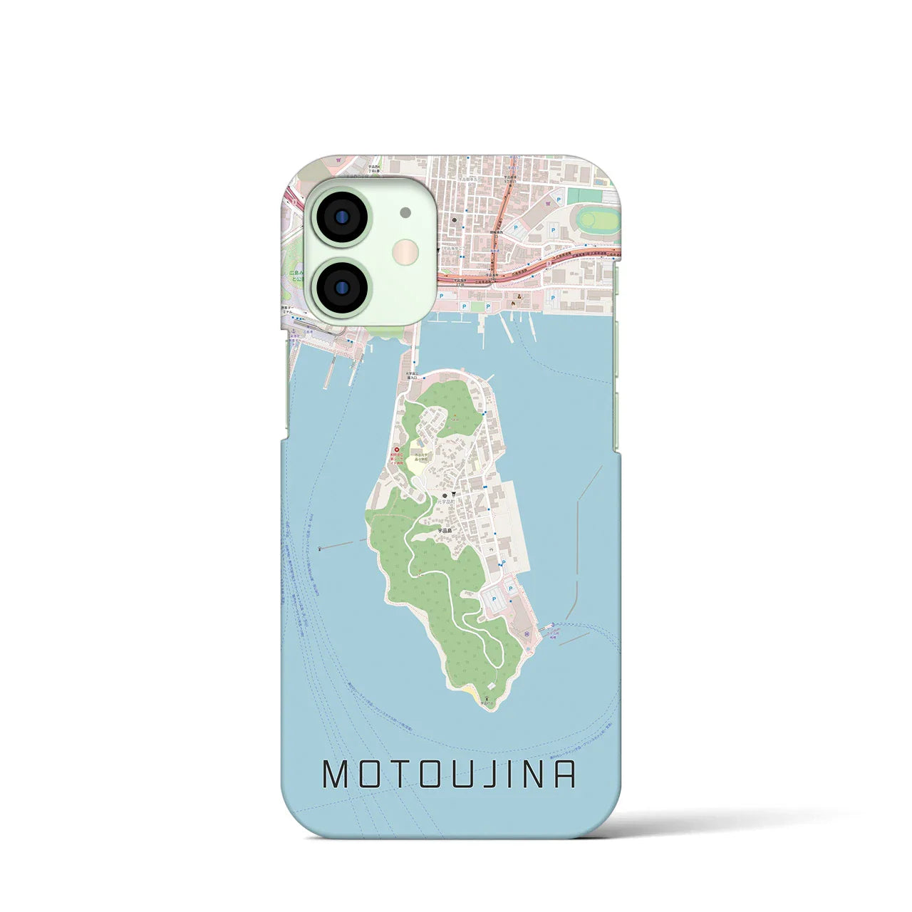 【元宇品(広島県)】地図柄iPhoneケース(バックカバータイプ)